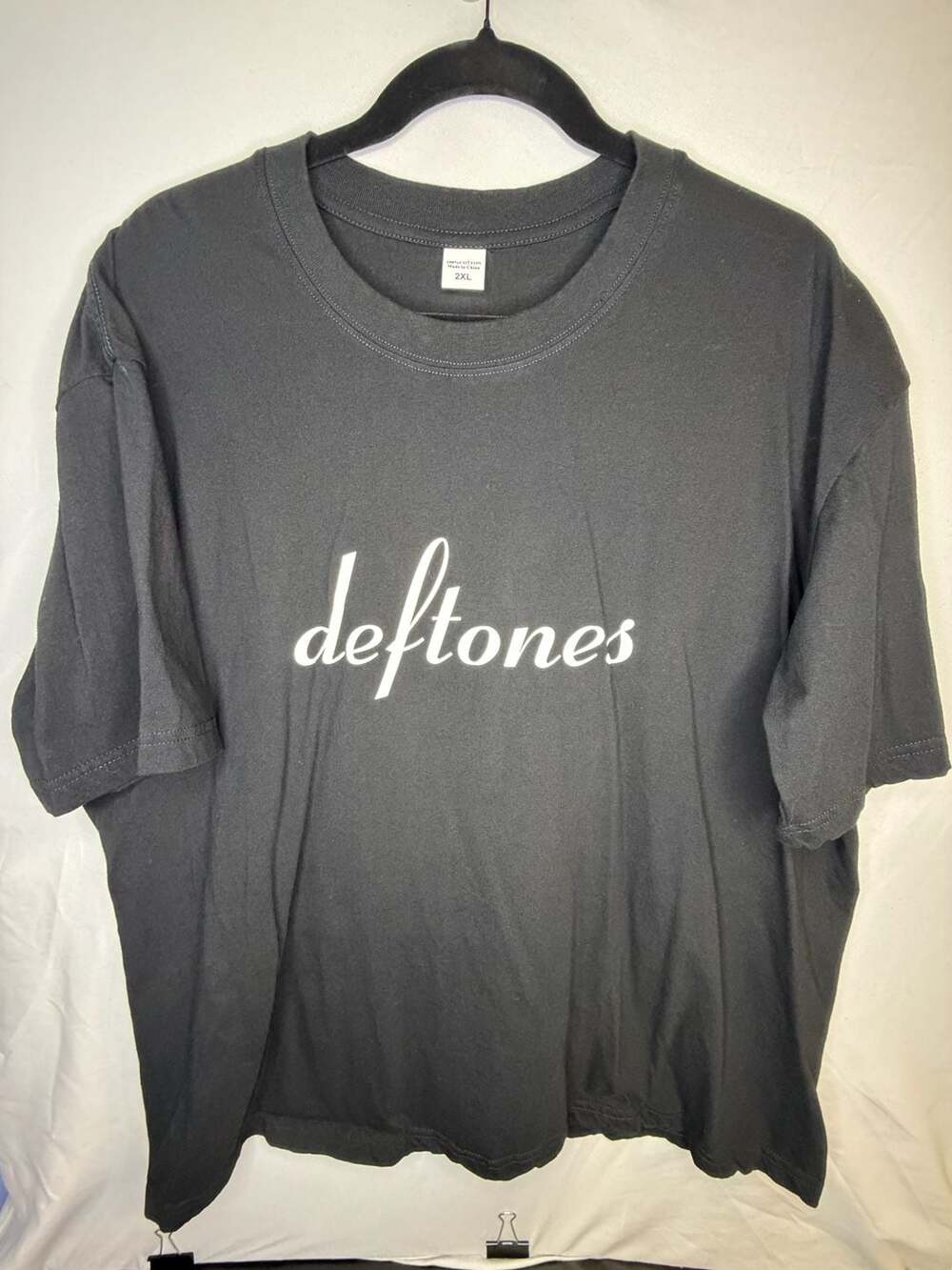 Deftones Band Logo Graphic T-Shirt Black Adult Size 2XL
